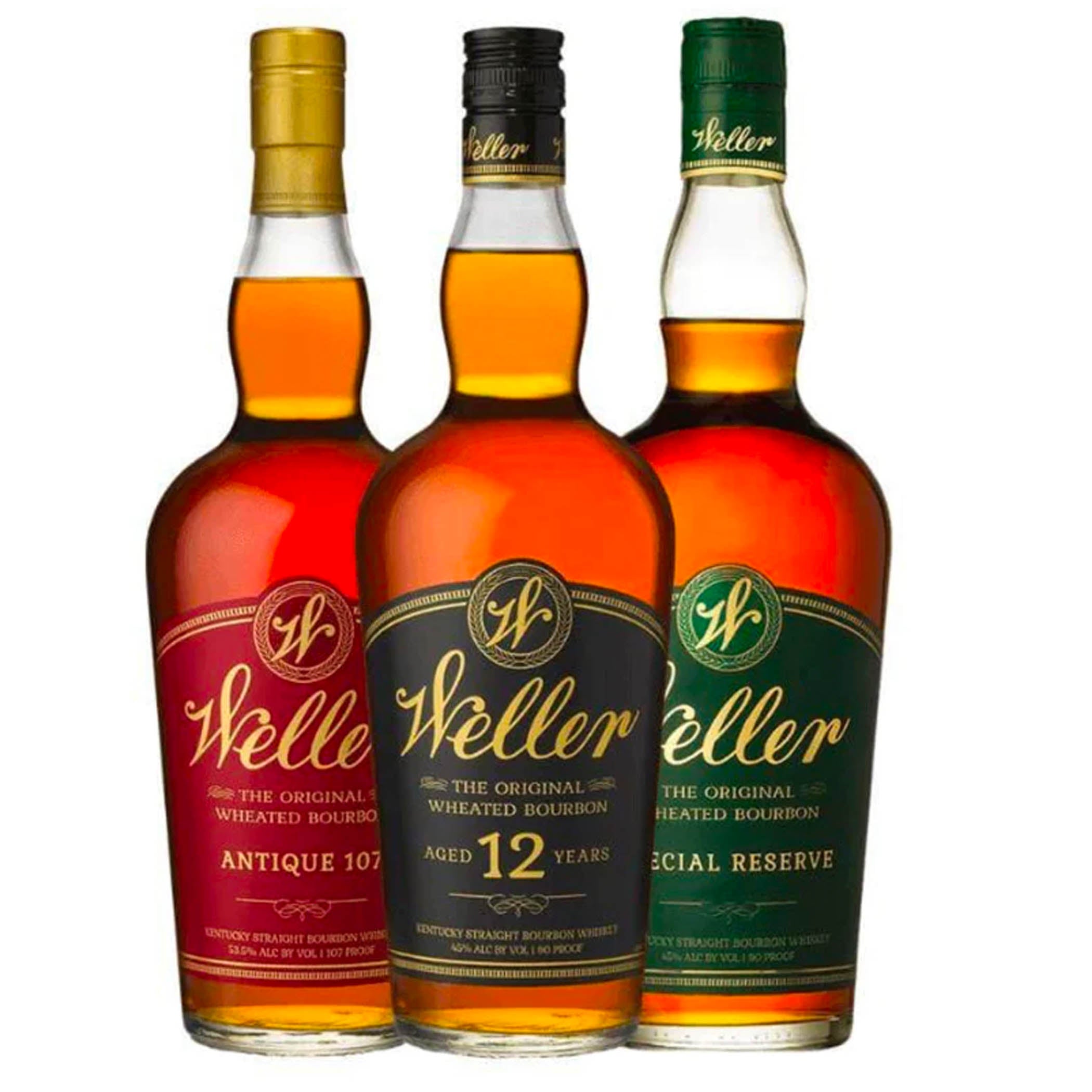 W.L. Weller Special Reserve, 12 Year, & Antique 107 Value Bundle