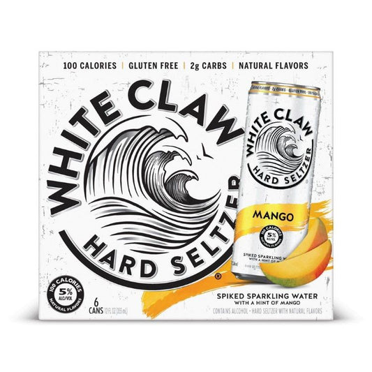 White Claw Hard Seltzer Mango 6pk - ishopliquor