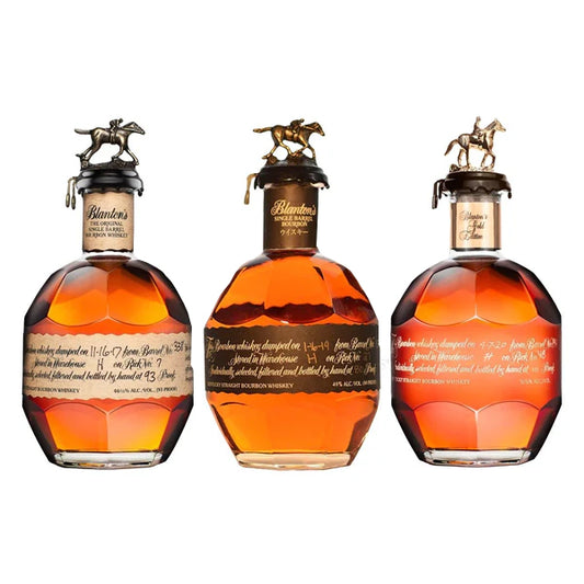 Blanton's Original Single Barrel, Black Label & Gold Label Bundle