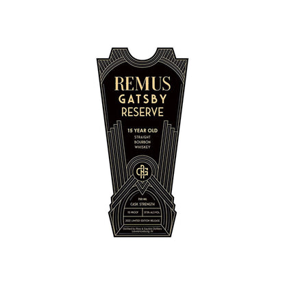 Remus Gatsby Reserve 15 Year Cask Strength Bourbon Whiskey