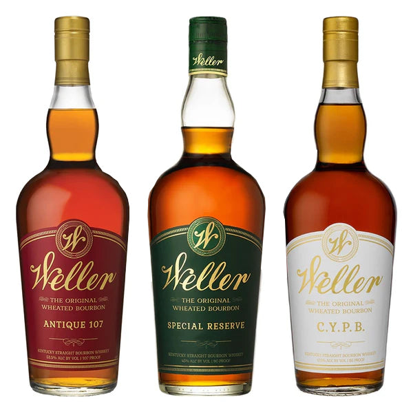 W.L. Weller Antique 107 Bourbon, Special Reserve & C.Y.P.B. Bundle