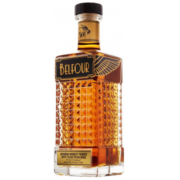 Belfour Spirits Bourbon Whiskey Finished With Texas Pecan Wood
