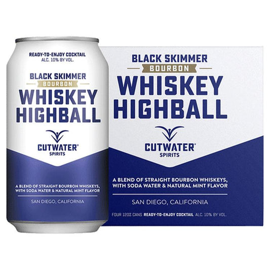 Cutwater Whiskey Highball Canned Cocktail 4pk - ishopliquor