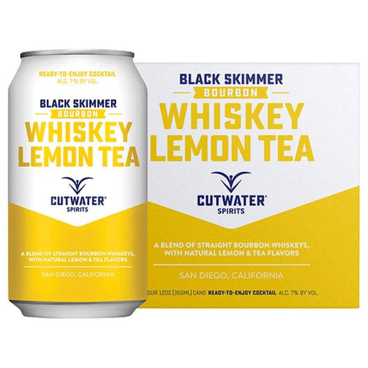 Cutwater Black Lemon Tea Canned Cocktail 4pk - ishopliquor