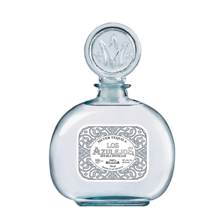 Los Azulejos Plata Tequila - ishopliquor