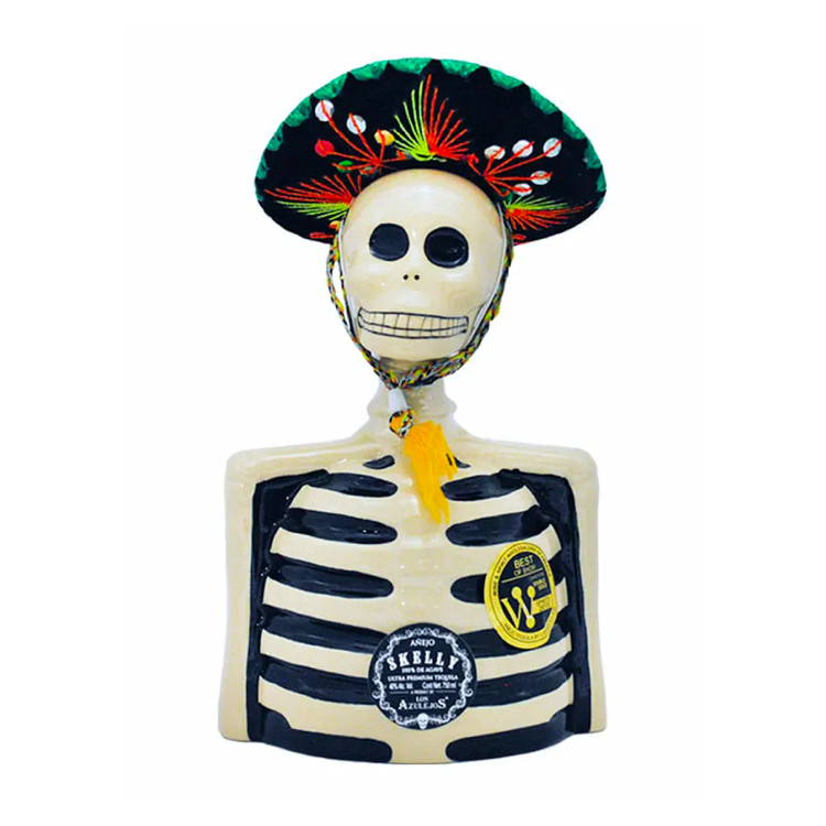 Los Azulejos Skelly Anejo Tequila - ishopliquor