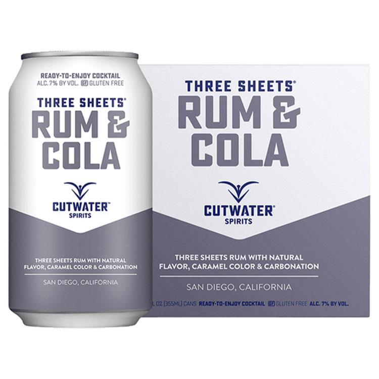 Cutwater Rum & Cola Canned Cocktail 4 Pack - ishopliquor