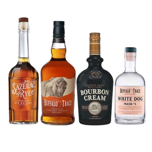 Buffalo Trace & Sazerac Rye & Bourbon Cream & White Dog Mash #1 Bundle - i Shop Liquor