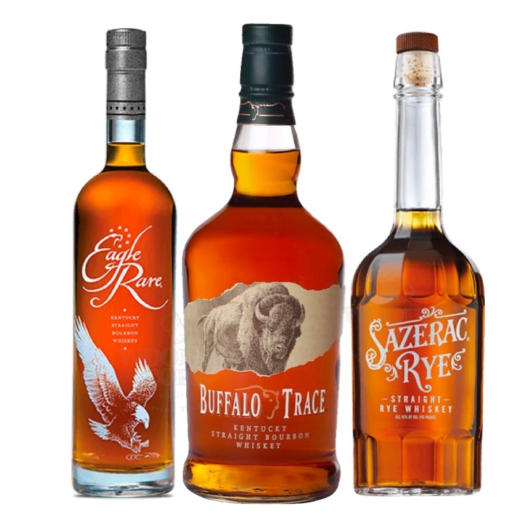 Eagle Rare 10 Year & Buffalo Trace Bourbon & Sazerac Rye Bundle