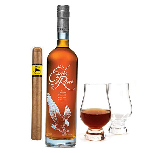 Eagle Rare 10 Year with Glencairn Set & Cigar Bundle