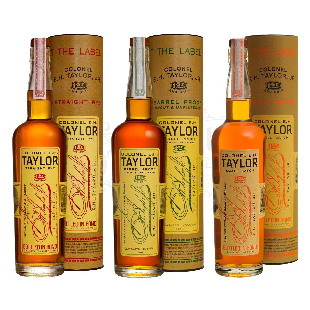 E.H. Taylor Straight Rye Bourbon, Barrel Proof & Small Batch Bundle