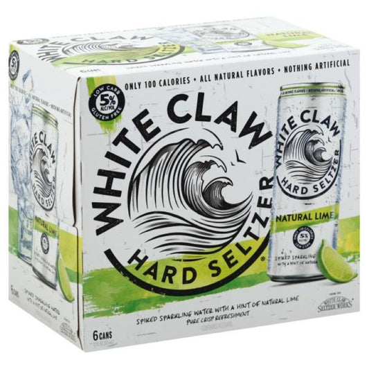White Claw Hard Seltzer Natural Lime 6pk - ishopliquor