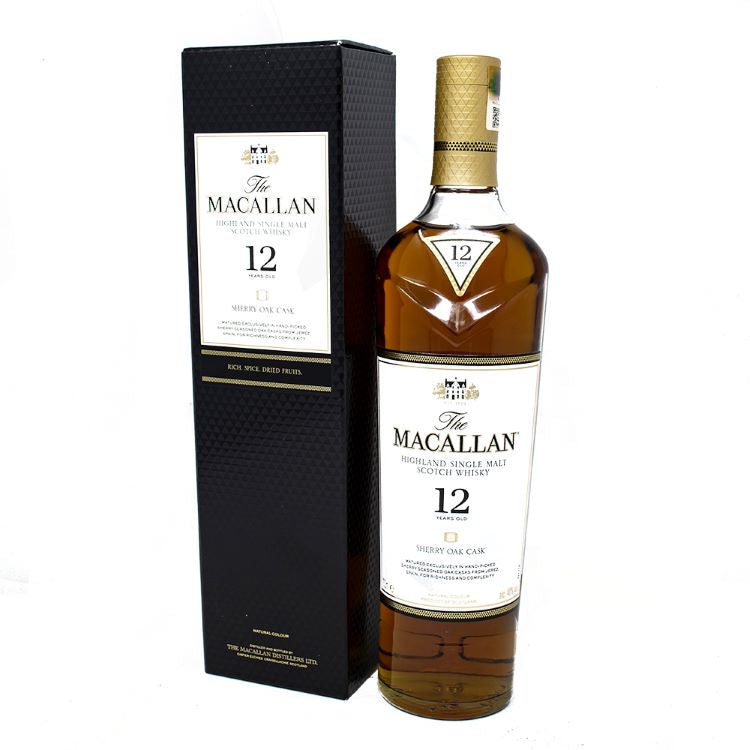 Macallan 12 Year Old Sherry Oak Whiskey - ishopliquor