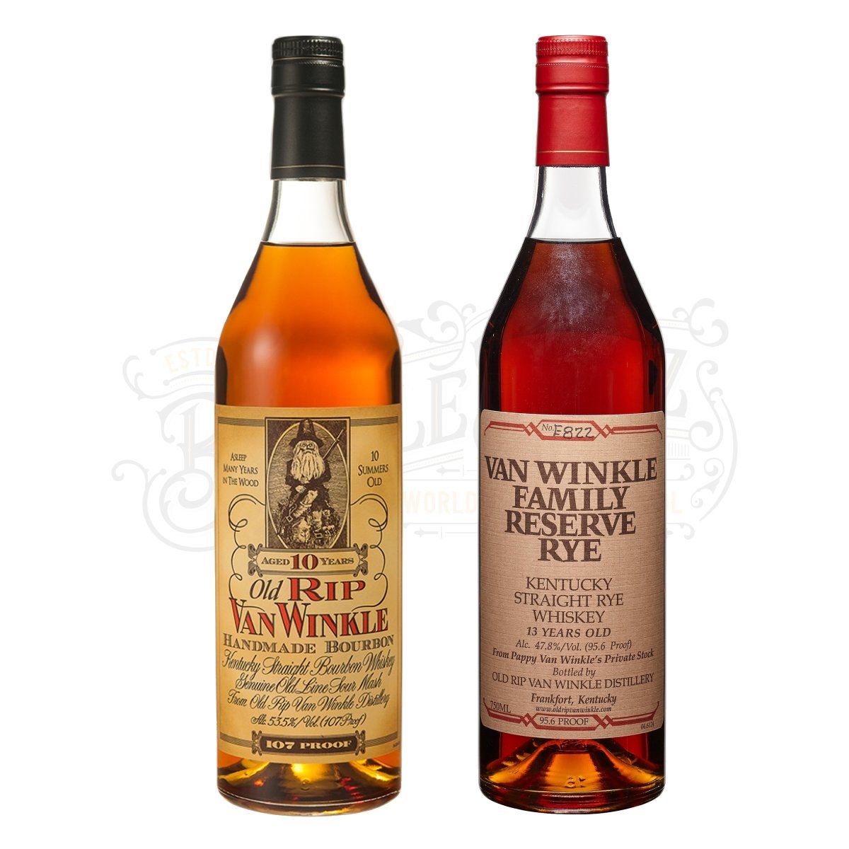 Pappy Van Winkle 10 Year Bourbon & Family Reserve Rye Bundle