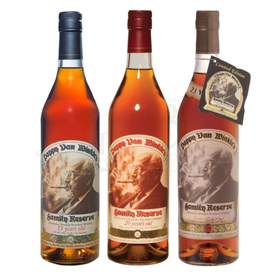 Pappy Van Winkle 15 Year Bourbon, 20 Year & 23 Year Bundle