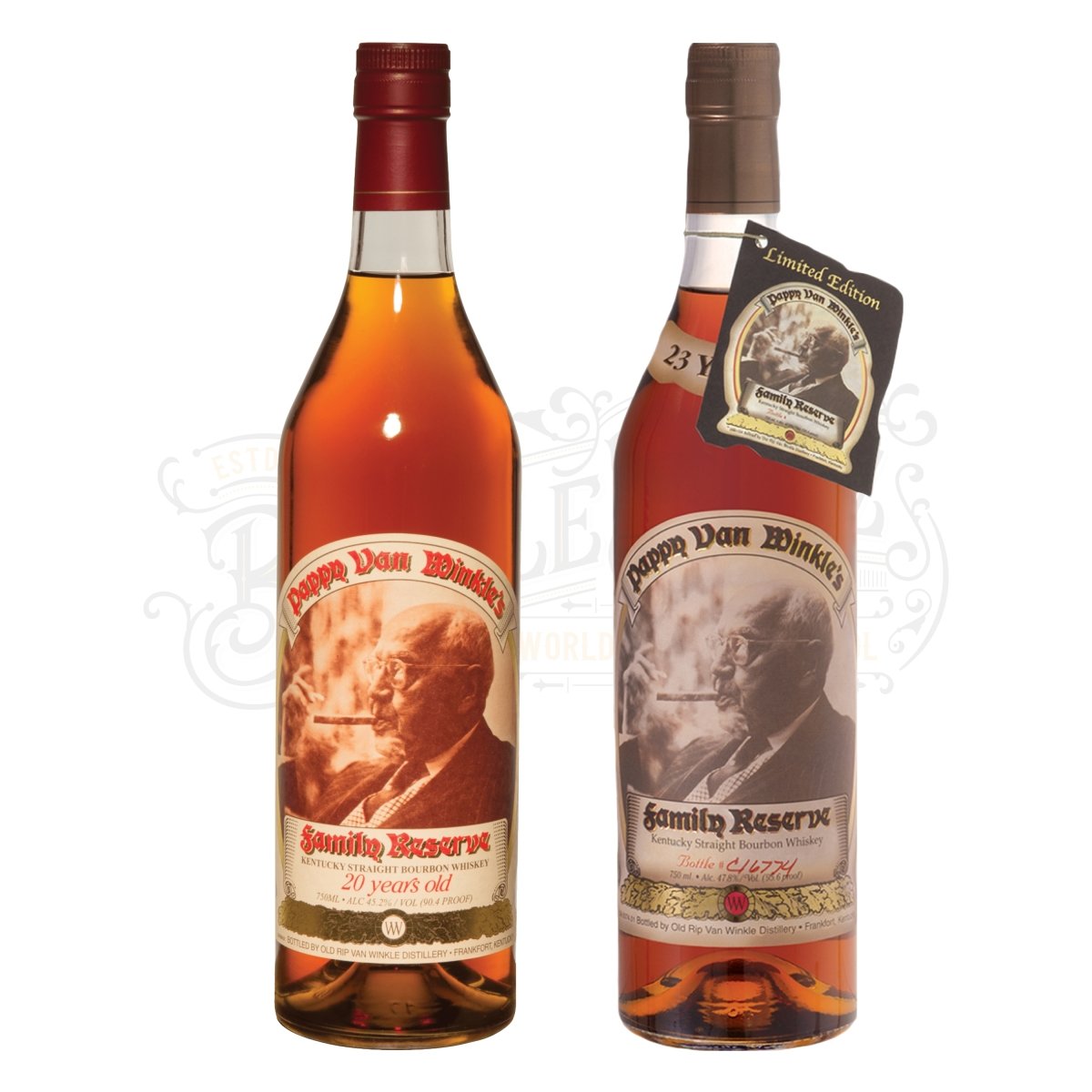 Pappy Van Winkle 20 Year Bourbon & 23 Year Bundle